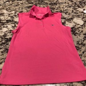Girls to Vineyard Vines golf shirt pink xl